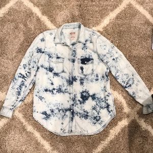 Acid Wash Denim Shirt